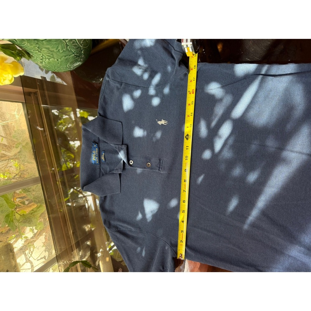 Polo Ralph Lauren Mens Slim Fit Stretch Mesh Polo Shirt Blue Medium - Picture 10 of 11
